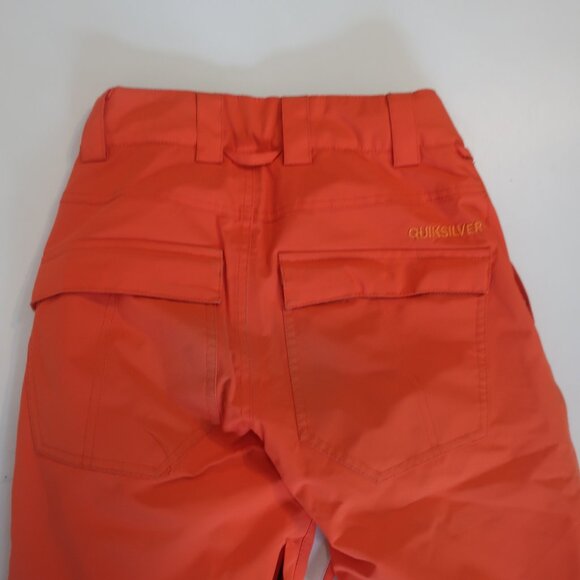 Boys Quiksilver Orange Insulated Ski Pants M/10 - Picture 5 of 6